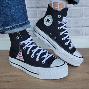 ⭐Converse Chuck Taylor All Star Lift Hi Sz 9 Women Shoes Sneakers Black 560845C⭐